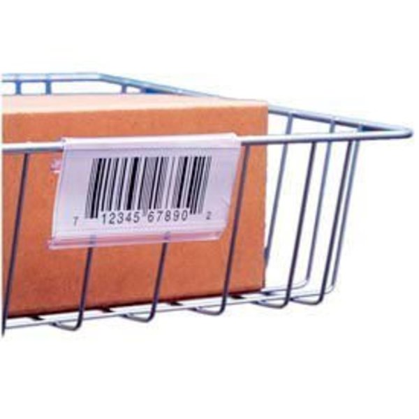 Aigner Index Label Holder, Wire Basket/Display, Clear 3" (25 pcs/pkg) SL1203